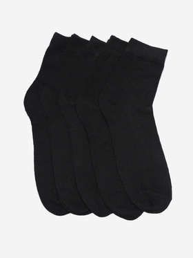 Pánske čierne ponožky 5 párov v balení